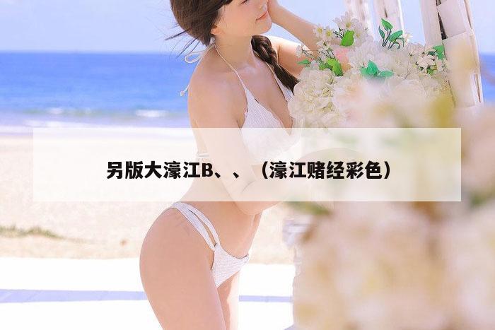 另版大濠江B、、（濠江赌经彩色）